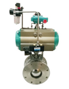 Q671F气动对夹球阀